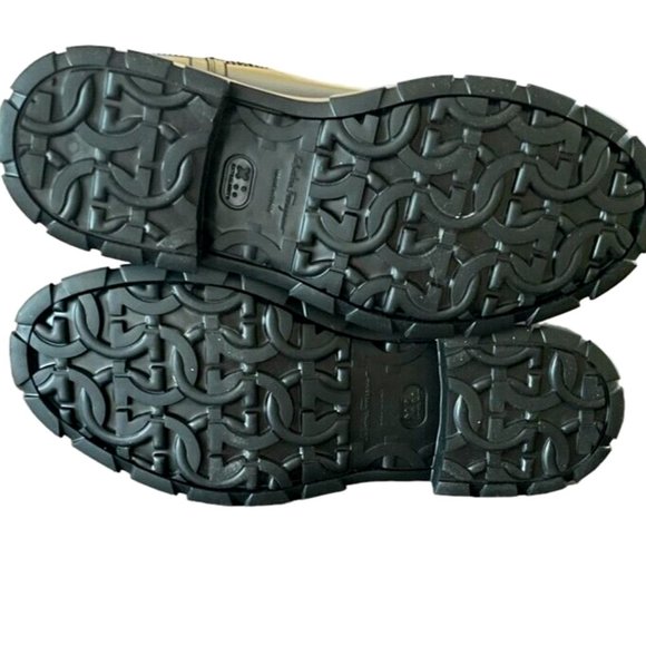 Salvatore Ferragamo Men's Black Gancini Icon Pull-on Chelsea Boots Size 11 E NEW - Picture 6 of 13